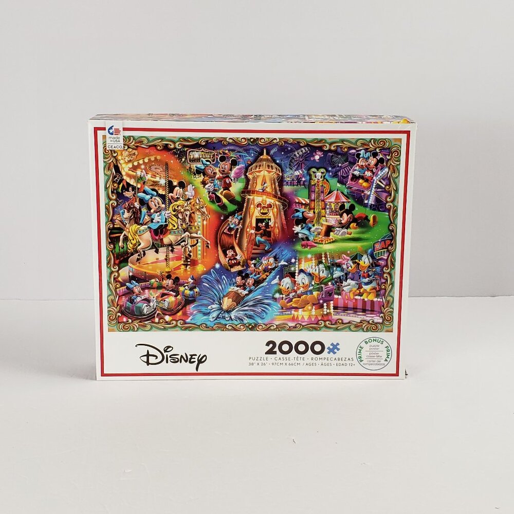 Puzzle Disney 2000pc Amusement Park 38x26 NWT